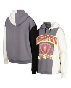 Gameday Couture Arizona State Sun Devils Hall Of Fame Colorblock Pullover Hoodie - Gray