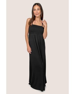 JJwinks Montecito Bra-Free Smocked Maxi Dress - Black