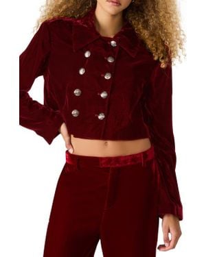 Steve Madden Tonia Long Sleeves Blazer - Red