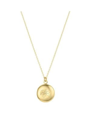 SET & STONES Ruby Birth Flower Necklace - Metallic