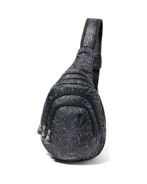 Baggallini Securtex Anti-Theft Multi Zip Sling - Black
