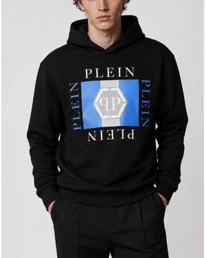 Philipp Plein Hoodie Sweatshirt - Blue