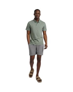 Onia Slub Short Sleeve Polo - Green