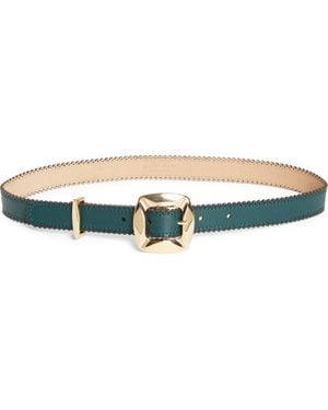 Zimmermann Kaia Leather Deco Belt - Blue