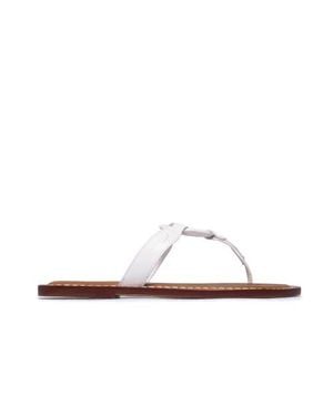 Bernardo Matrix 2 Thong Sandal - White