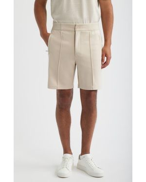 Bugatchi Soft Touch Pintuck Shorts - White