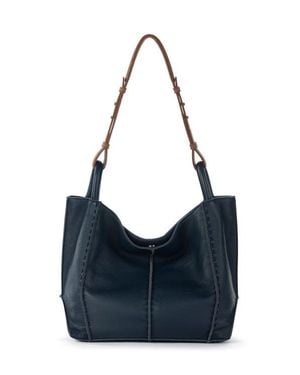 The Sak Los Feliz Medium Tote Leather Bag - Blue