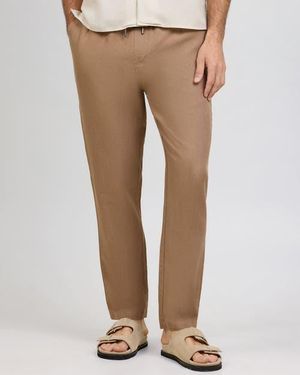 Onia Air Linen Pull-On Pant - Natural