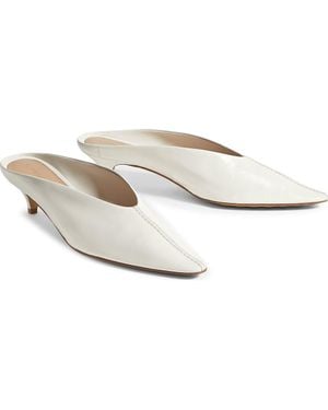 Bottega Veneta Virna Sabot Mule - White