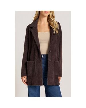 Matty M Vesper Two-Button Coatigan - Black