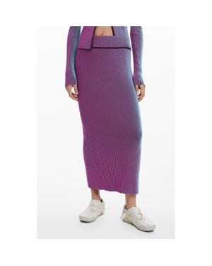 Desigual Tube Maxi Skirt - Purple