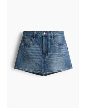 H&M High-Waisted Denim Skort - Blue
