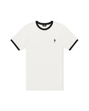 Alix Astronaut Jersey Ringer Tee - White