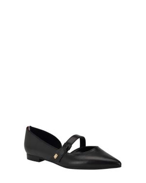 Tommy Hilfiger Venny Pointed Toe Flat - Black