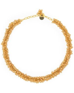 Deepa Gurnani Jemsa Necklace - Metallic