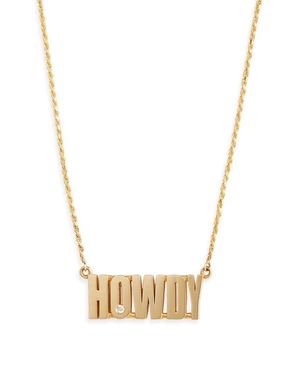 Established Diamond Pendant Necklace - Metallic