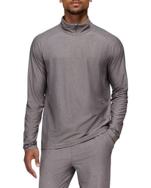 Prana Altitude Tracker Performance Quarter Zip - Gray