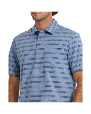 Quiksilver Shank Upf 50 Polo Short Sleeve Shirt - Blue