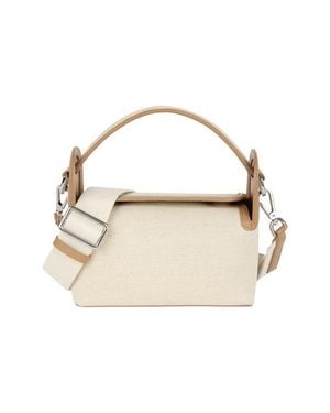 WE-AR4 The Pastry Box 20 Leather Top Handle Bag - Natural
