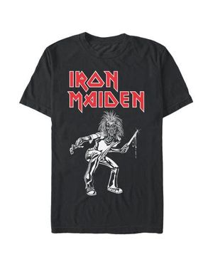 IRON MAIDEN Eddie Knife Graphic T-Shirt - Black