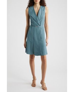BOSS Dimosa Wrap Front Minidress - Blue