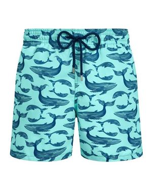 Vilebrequin Swim Shorts Whales - Blue