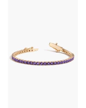 AUrate New York Lab Grown Tennis Bracelet - White