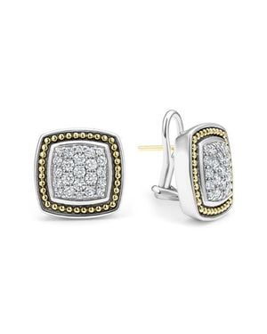 Lagos Rittenhouse Diamond Pavé Stud Earrings - Black