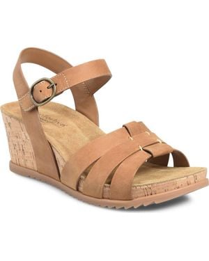 Comfortiva Taralyn Wedge Sandal - Brown