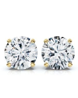 Bliss Diamond 1Ct Tw Round Diamond Studs 14K Lab Grown - Blue