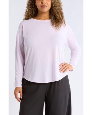 Zella Breathe Long Sleeve Performance T-Shirt - White