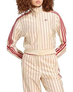 adidas Originals Pinstriped Track Jacket - Natural