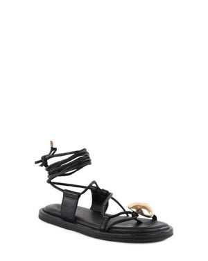 Seychelles Take You There Ankle Wrap Sandal - Black