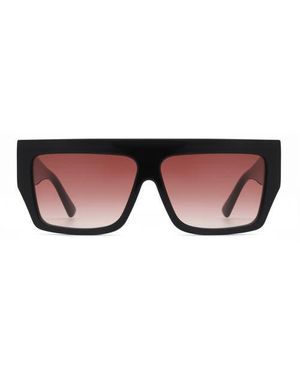 Pm Studios Nyc Square Sunglasses - Brown