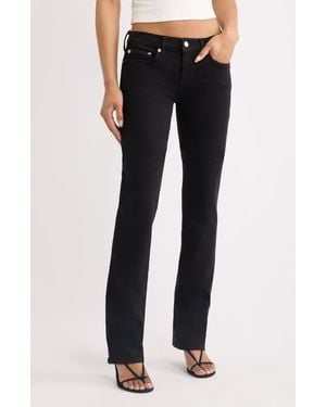 RE/DONE The Lean Low Rise Slim Leg Jeans - Black