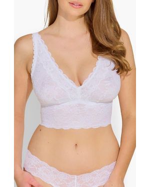 Cosabella Nsn Plungie Longline Curvy Bralette - White