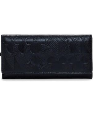 Desigual Mickey Mouse Faux Leather Wallet - Blue