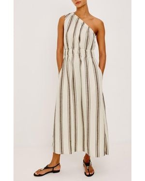 Rails Selani Stripe One-Shoulder Maxi Dress - Natural