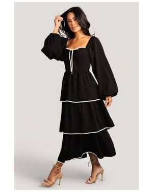 Baltic Born Barcelona Tiered Dress - Black