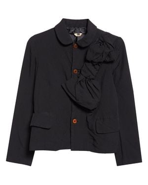 Comme des Garçons Garment Dyed Oxford Cloth Jacket - Black