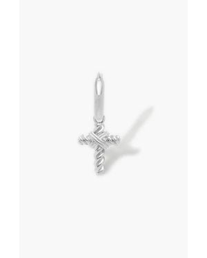 Yoj Spiro Hoop Single Maxi Earring - White