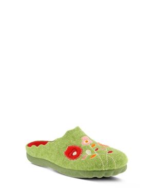 Flexus by Spring Step Wildflower Scuff Slipper - Green