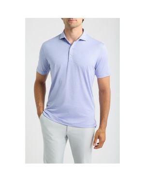 Johnnie-o Michael Stripe Performance Golf Polo - Blue