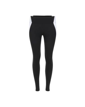 Lezat Neda Colorblock Organic Cotton High Waisted Legging - Black