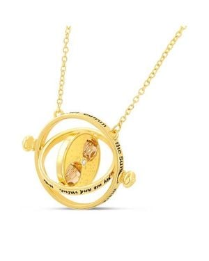 Harry Potter Hermione Time Travel Magical Hourglass Rotating Necklace, 22 - Metallic