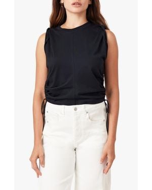 Habitual The Luna Cinched Cotton Top - Black