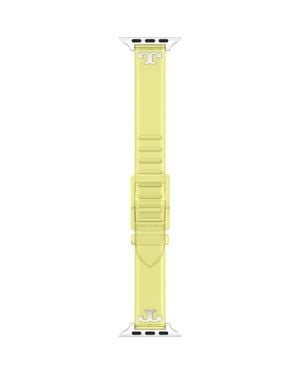 Tory Burch The Single T Jelly 16Mm Apple Watch Watchband - Yellow