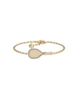 Paskal The Tennis Bracelet, Diamond Halo - Metallic
