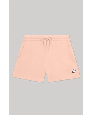 Alix Ghost Midweight Washed Fleece Shorts - Pink