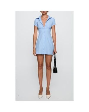 Princess Polly Motley Stripe Minidress - Blue